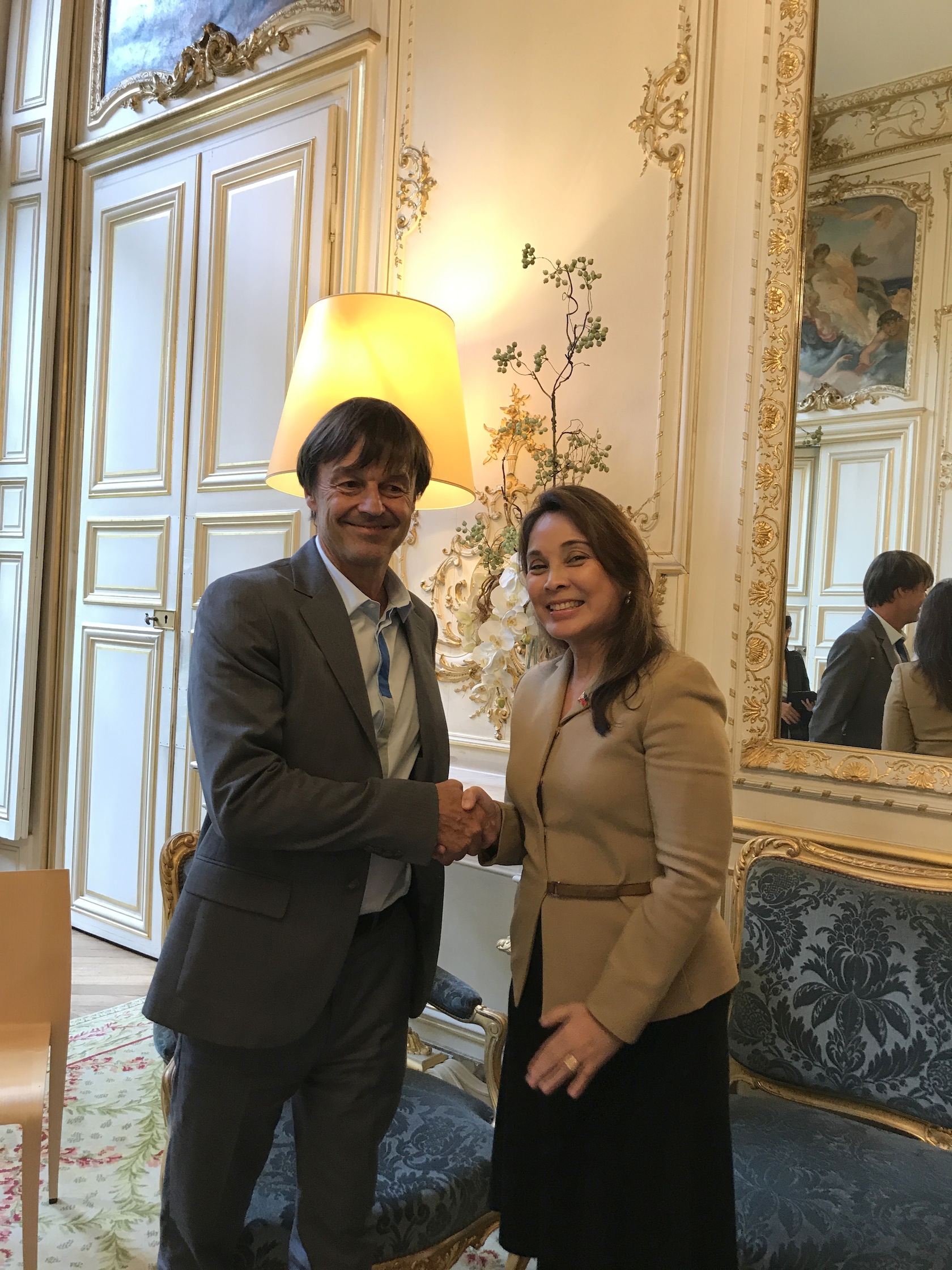 Meet with French Ecology Minister Nicolas Hulot