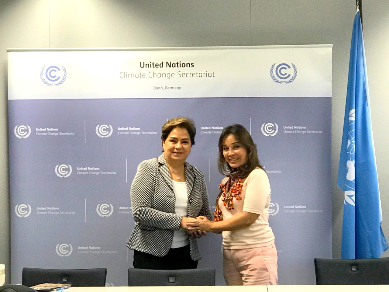 Senator Loren Legarda meets with Patricia Espinosa, Executive Secretary of the United Nations Framework Convention on Climate Change (UNFCCC)
