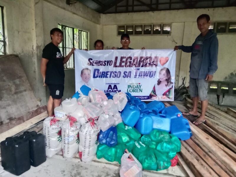 Serbisyo Legarda Distribution ng Food Packs at Pag-refill ng kerosene sa iba’t ibang barangay ng Pandan, Antique