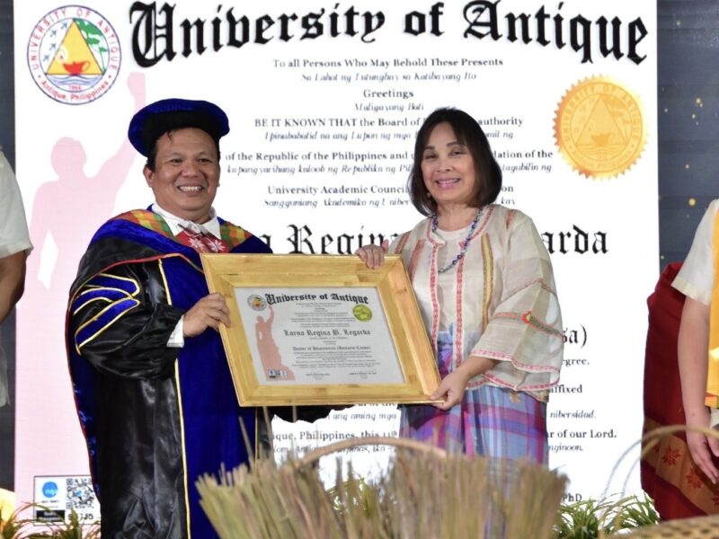 Senator Loren Legarda’s Conferment of the Doctor of Humanities, honoris causa from the University of Antique (January 11, 2025)